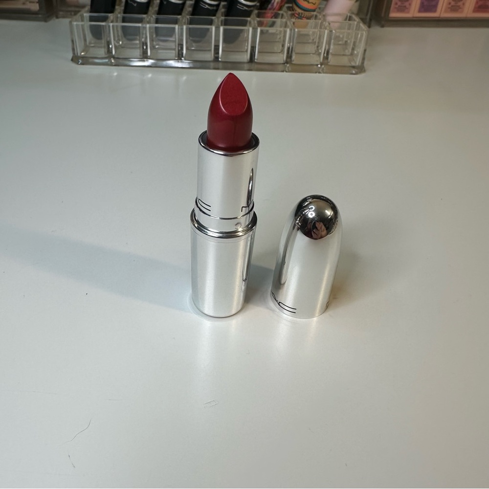 New MAC Cosmetics Red Matte Lipstick in Straight Fire Holiday Collection